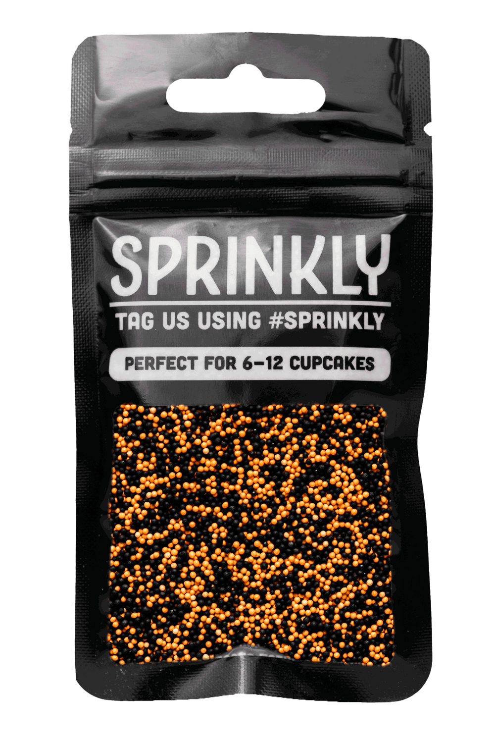 100's & 1000's - Black & Orange Sprinkles SPRINKLY 30g Sample Packet