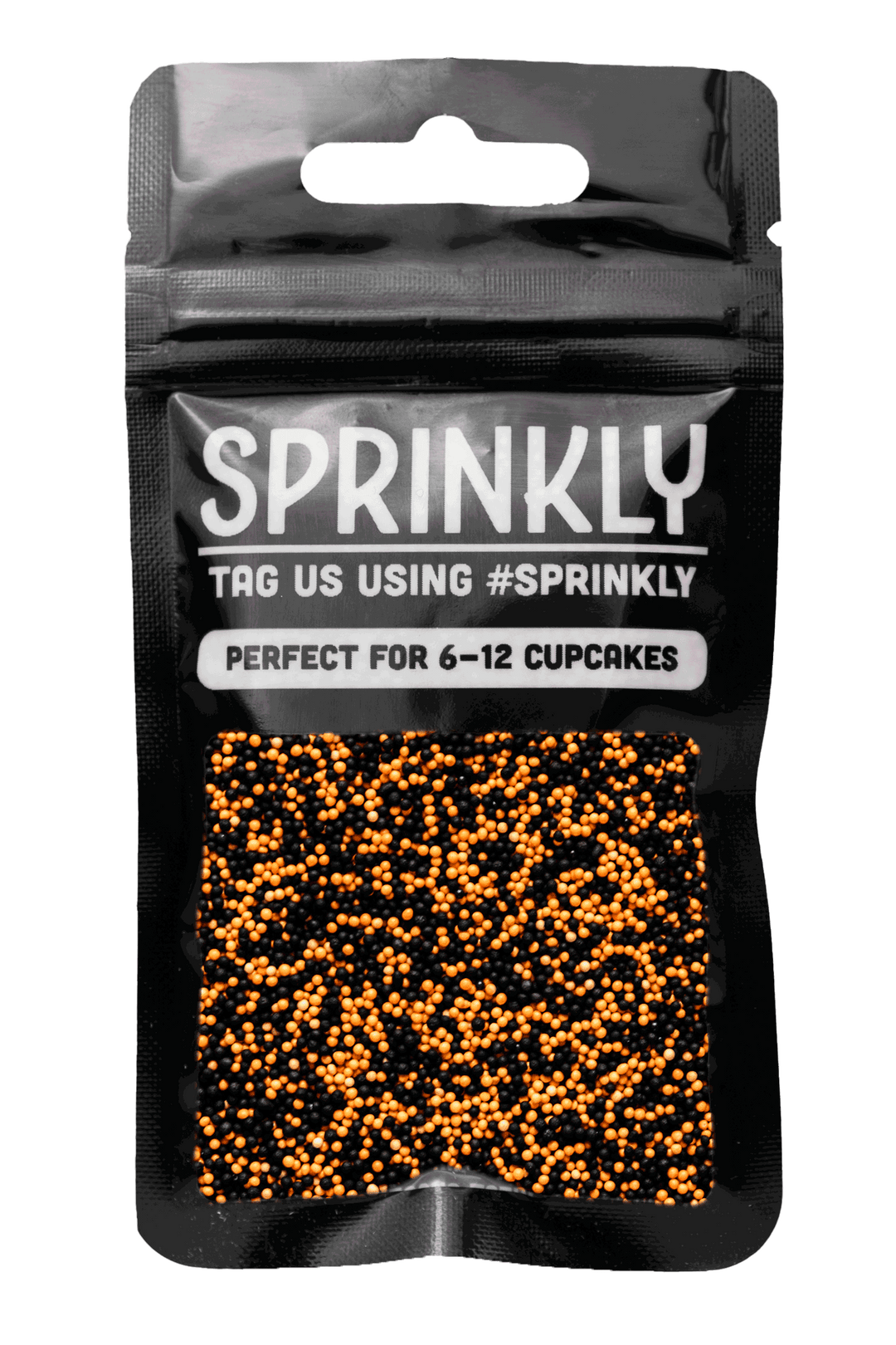 100's & 1000's - Black & Orange Sprinkles SPRINKLY 30g Sample Packet