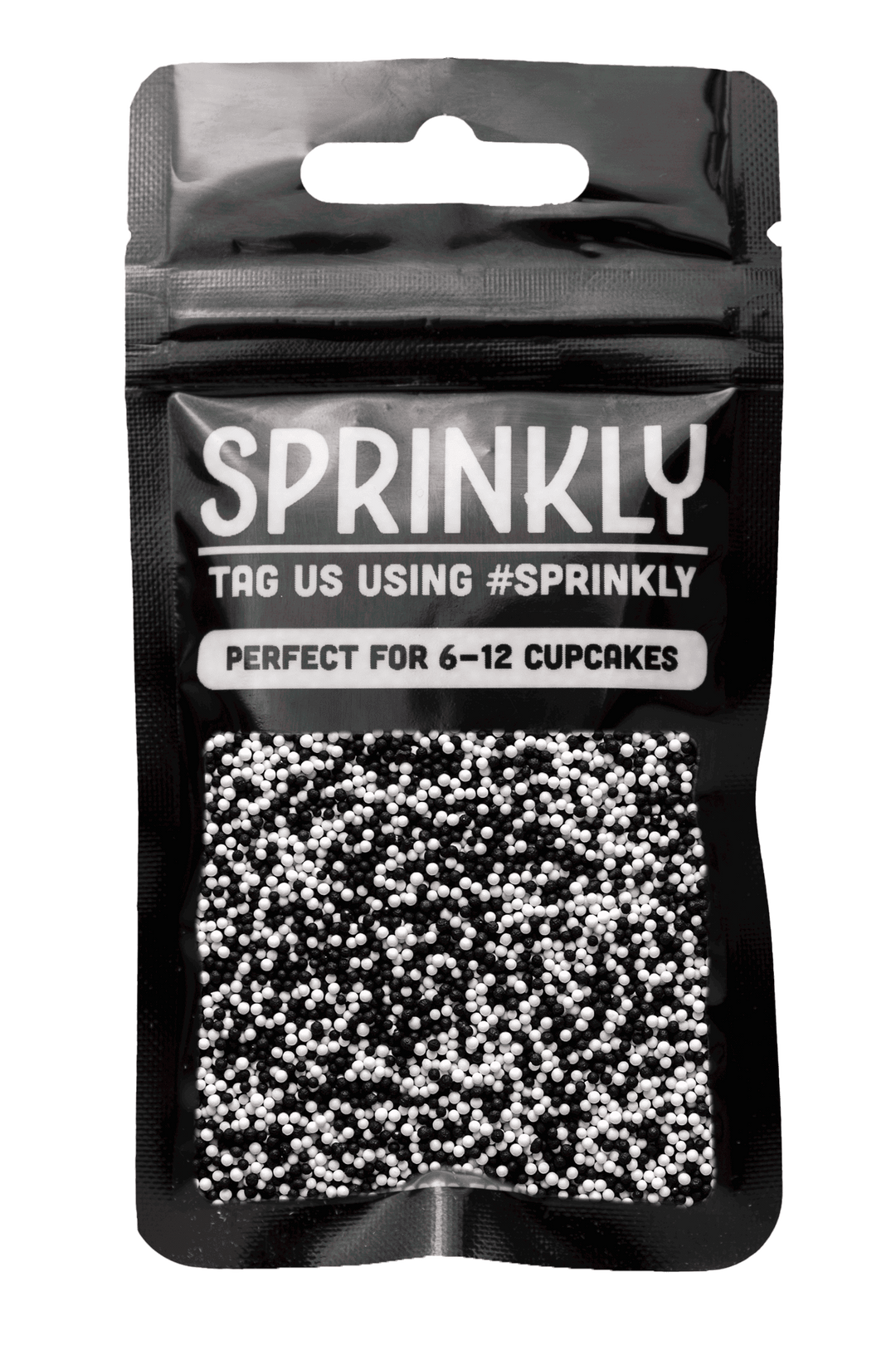 100's & 1000's - Black & White Sprinkles SPRINKLY 30g Sample Packet