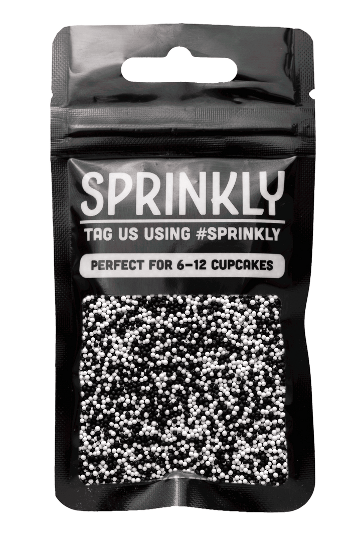 100's & 1000's - Black & White Sprinkles SPRINKLY 30g Sample Packet