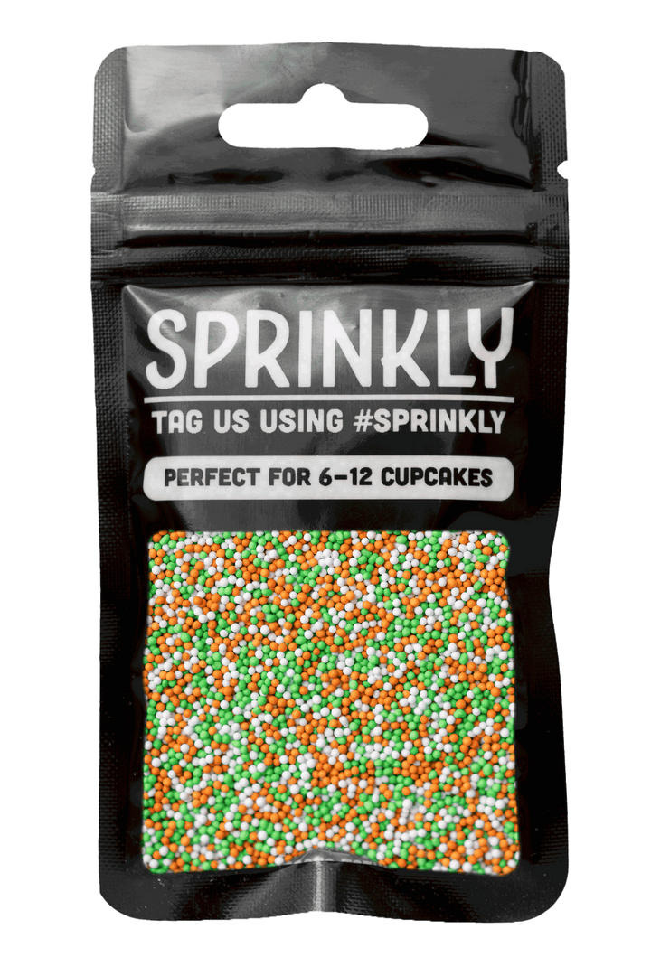 100's & 1000's - Orange, Green & White (St Patricks Day/Irish ☘️ ) Sprinkles SPRINKLY 30g Sample Packet