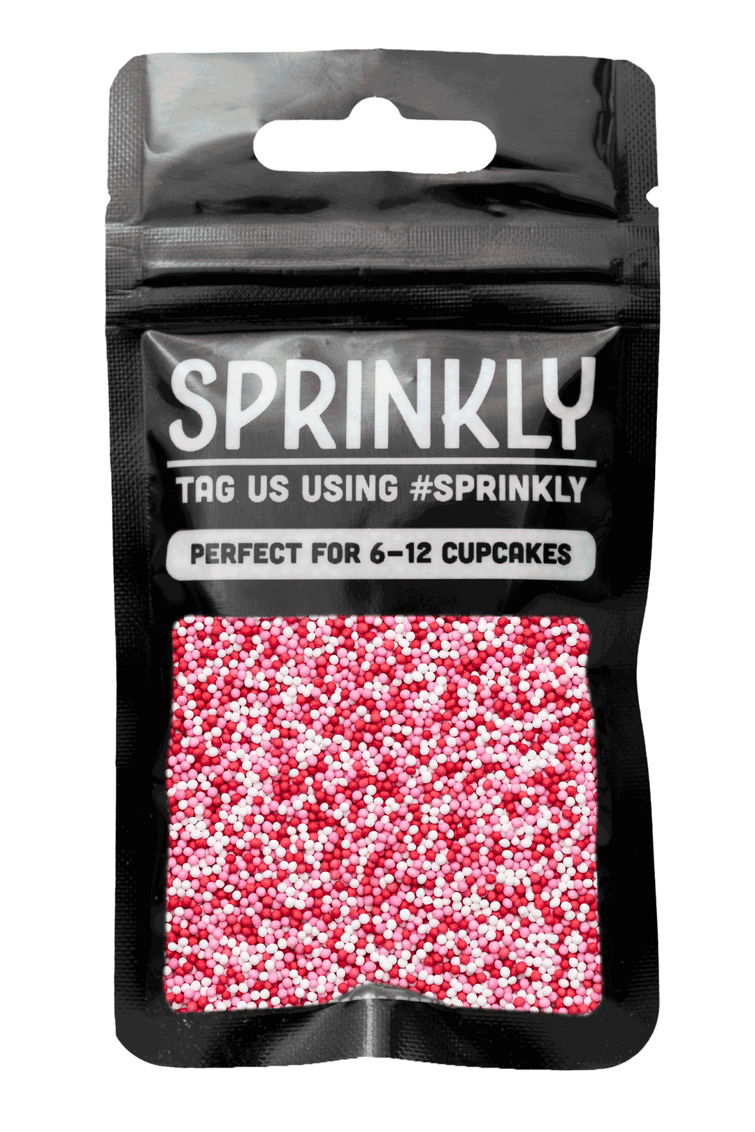 100's & 1000's - Pink, White & Red (Valentines Mix) Sprinkles SPRINKLY 30g Sample Packet