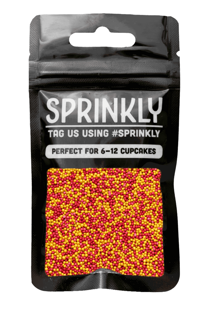 100's & 1000's - Red & Gold (Lunar New Year Mix) Sprinkles SPRINKLY 30g Sample Packet