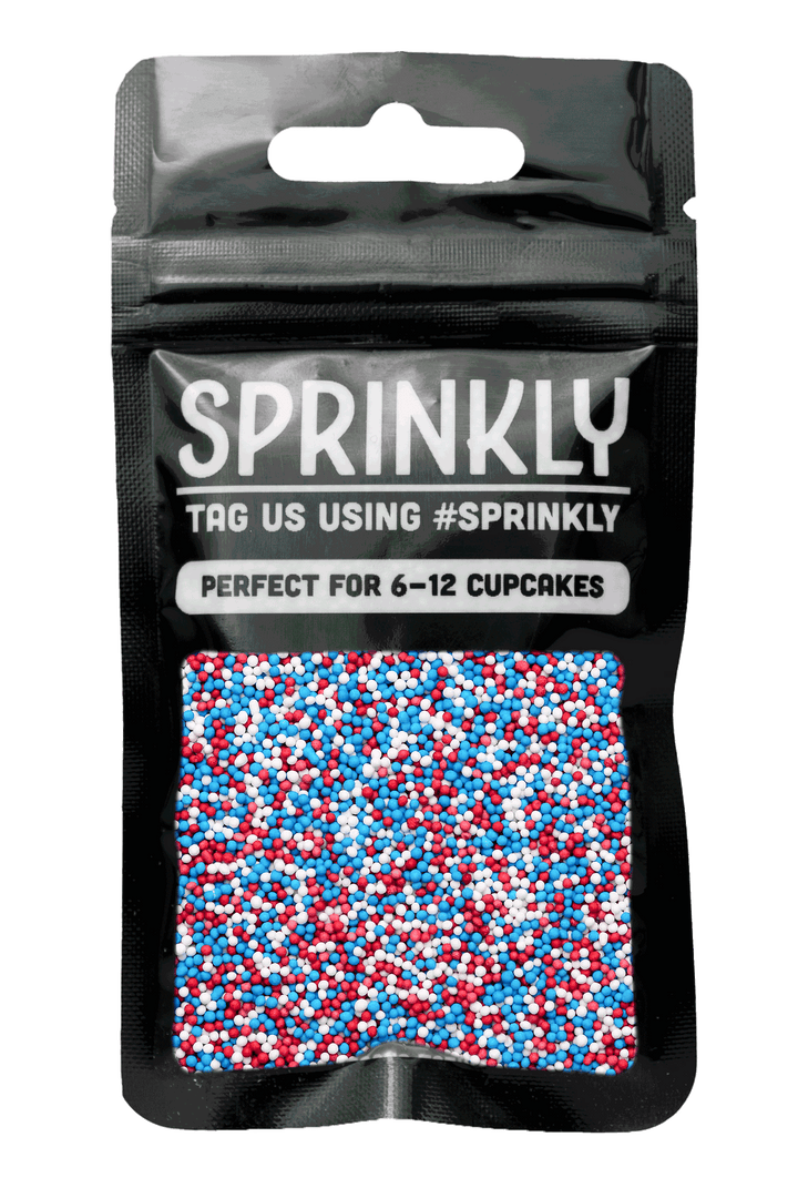 100's & 1000's - Red, White & Blue Sprinkles SPRINKLY 30g Sample Packet