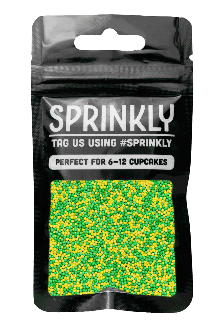 100's & 1000's - Yellow & Green Sprinkles SPRINKLY 30g Sample Packet