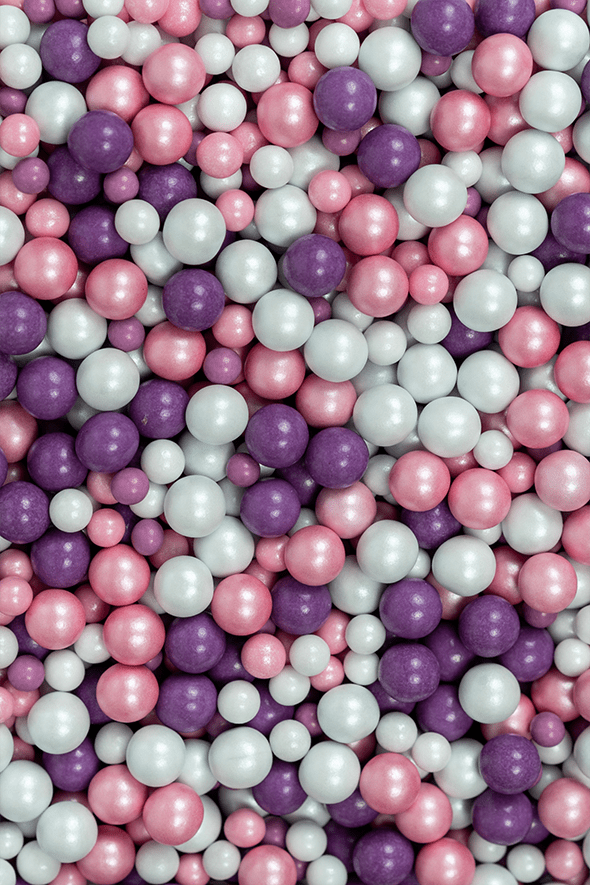 Chocolate Balls - Pink, White & Purple Mix Sprinkles SPRINKLY