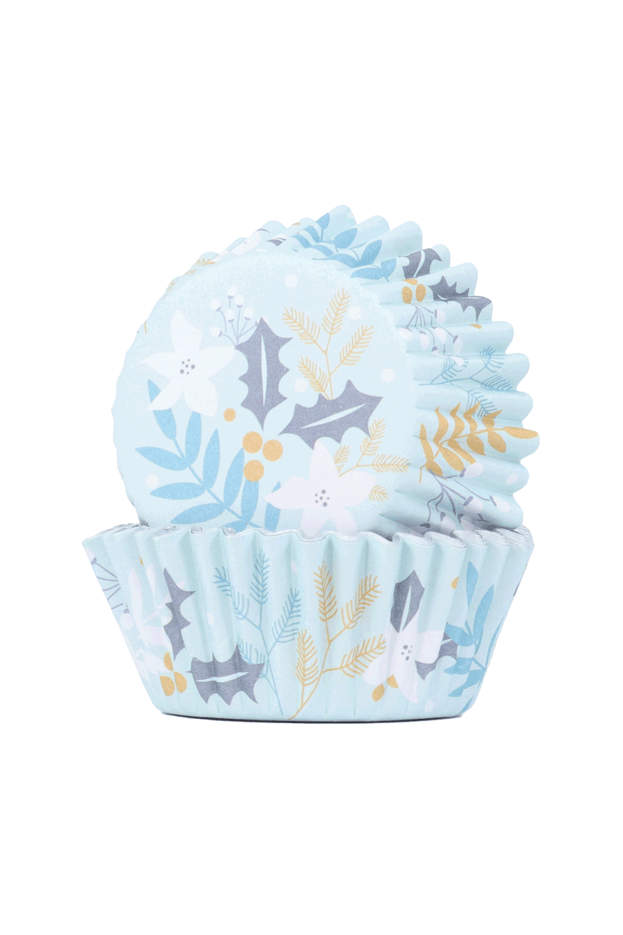 Cupcake Cases - Christmas Festive Foliage - 30 Pack Cupcake Cases PME