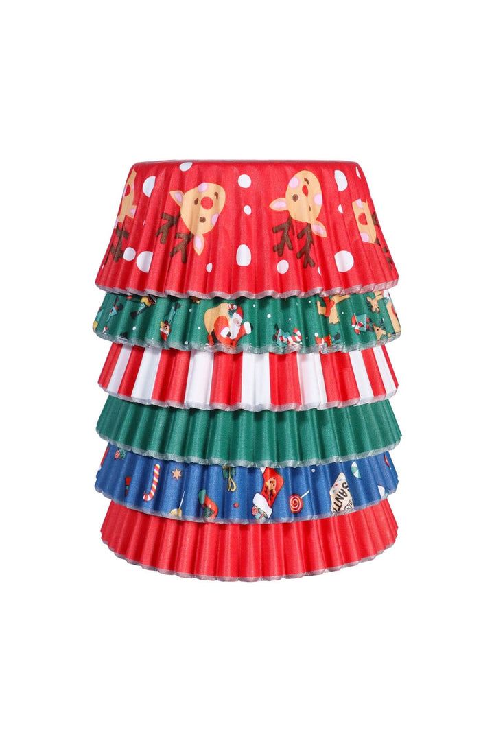 Cupcake Cases - Christmas Santa Mix (Pack of 100) PME