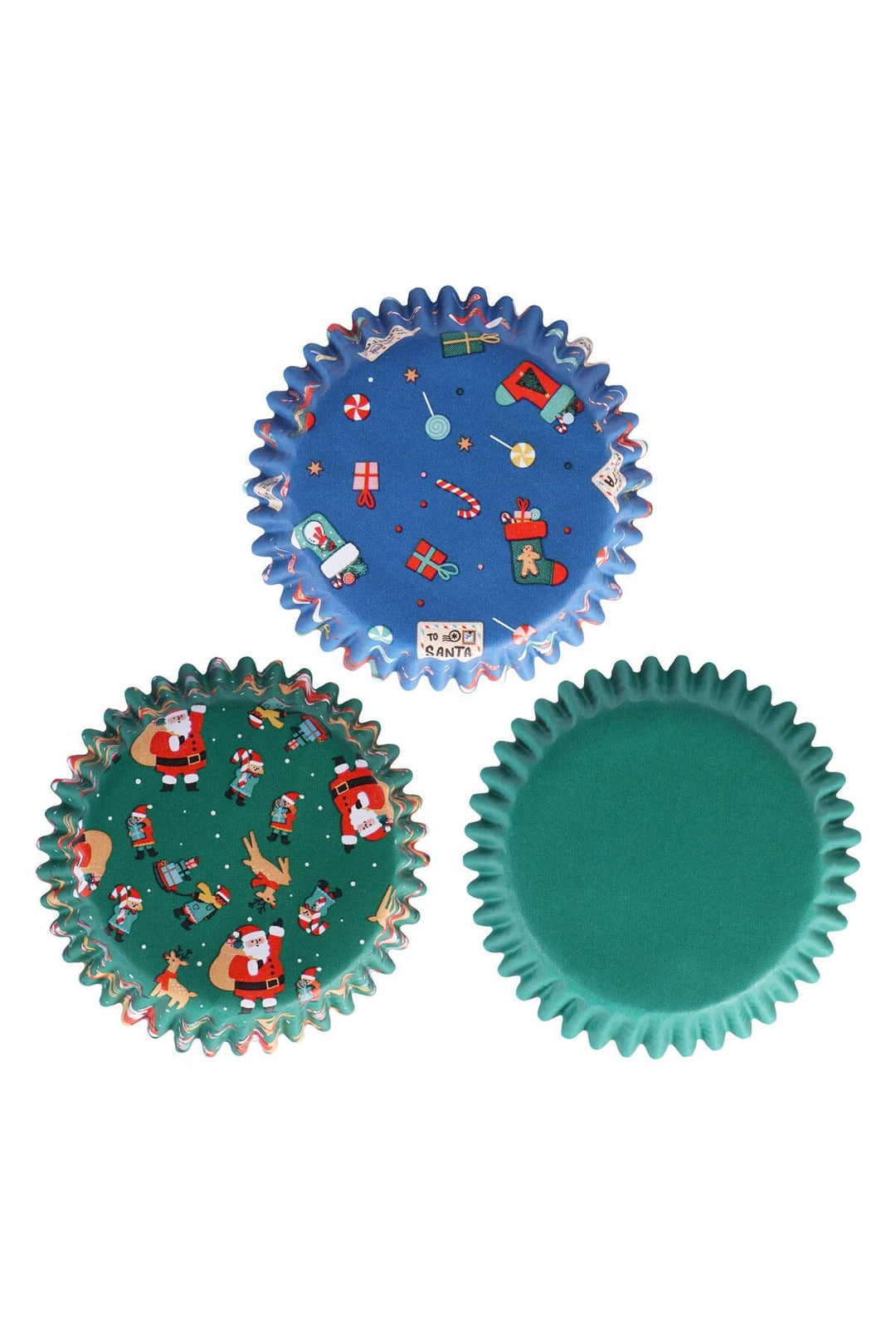 Cupcake Cases - Christmas Santa Mix (Pack of 100) PME