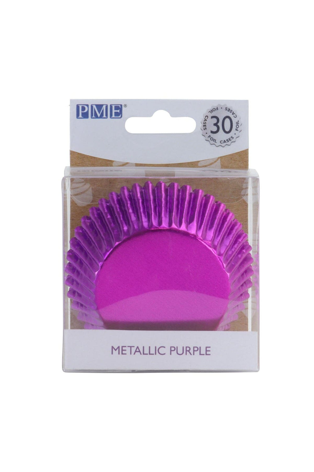 Cupcake Cases - Metallic Purple - 30 Pack Cupcake Cases PME