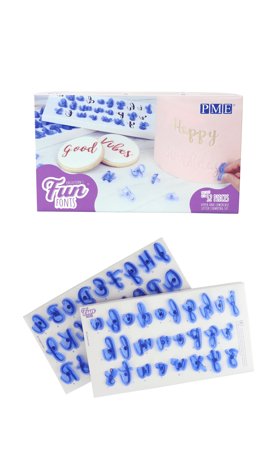 Fun Fonts - Alphabet Letters Upper & Lower Case - Collection 1 PME