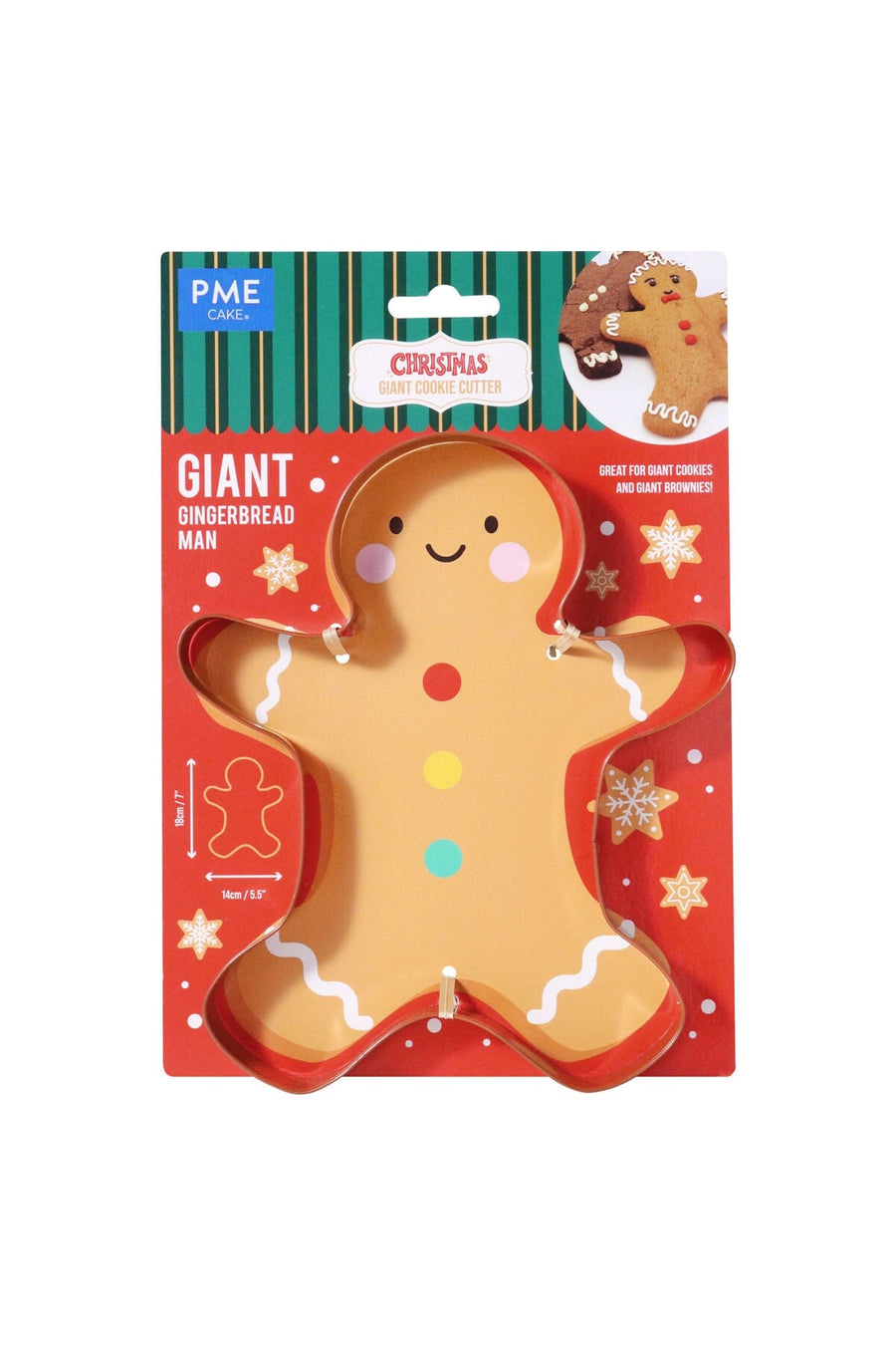 Giant Christmas Cookie Cutter - Gingerbread Man (18cm / 7inch) PME