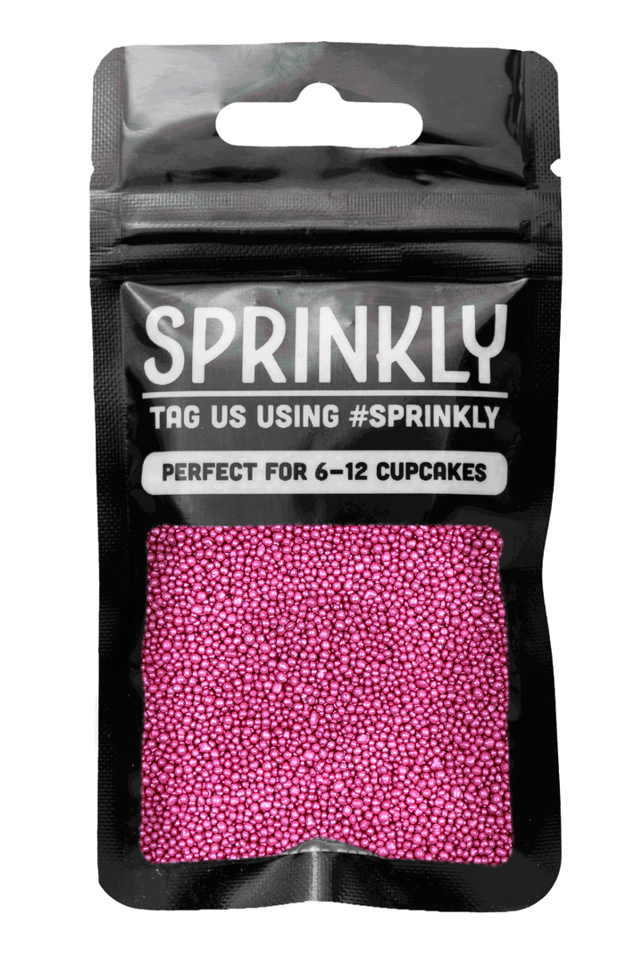 Glimmer 100's & 1000's - Deep Pink Sprinkles Sprinkly 30g Sample Packet