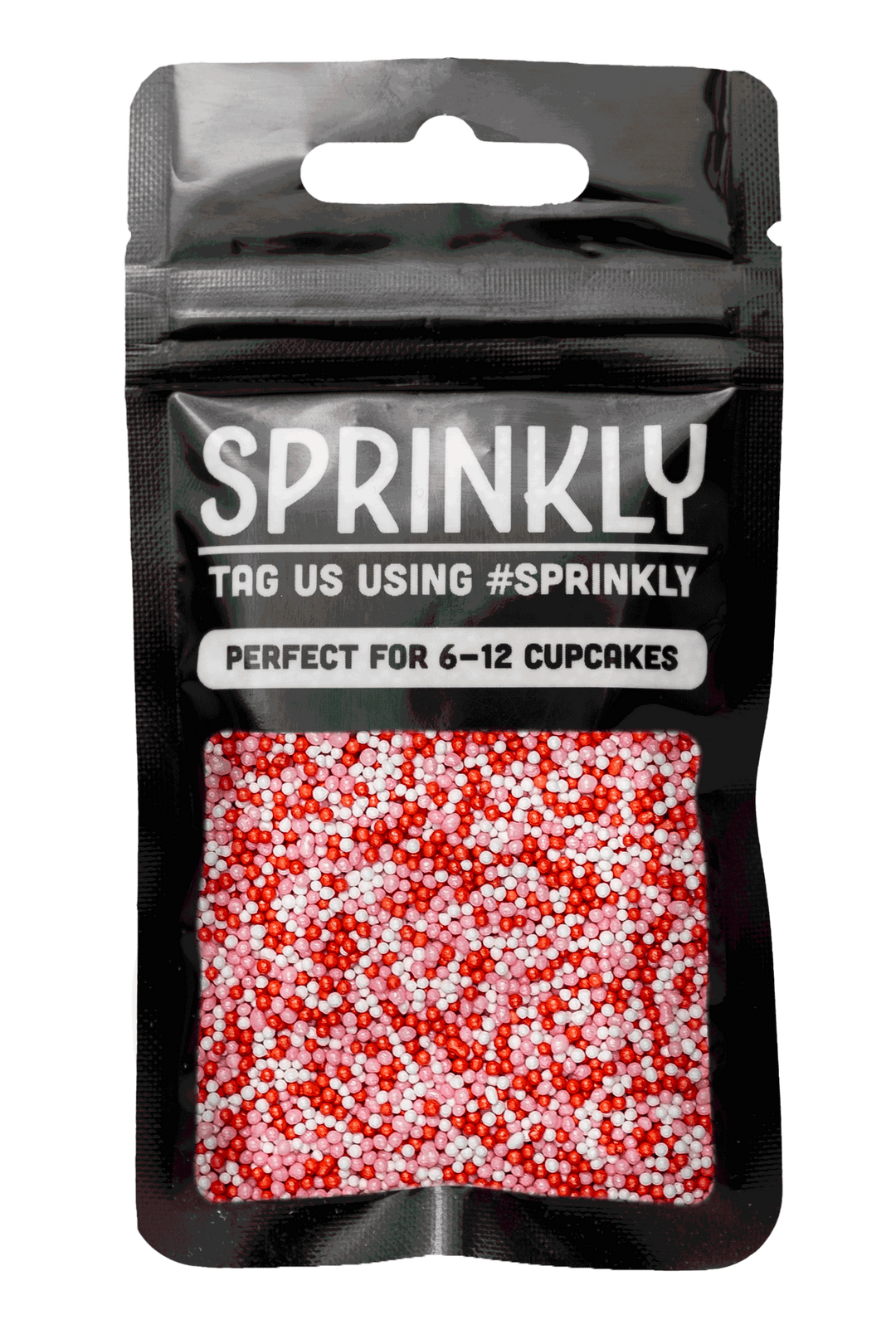 Glimmer 100's & 1000's - Pink, Red & White (No E171) Sprinkles SPRINKLY