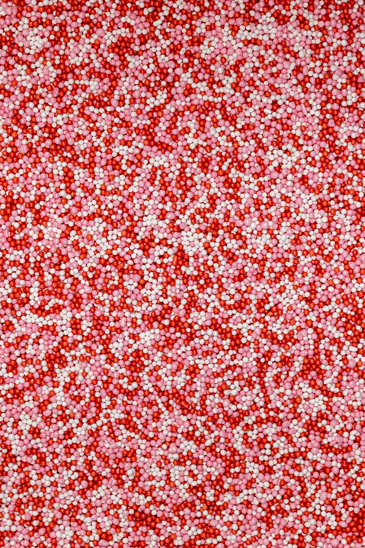Glimmer 100's & 1000's - Pink, Red & White (No E171) Sprinkles SPRINKLY