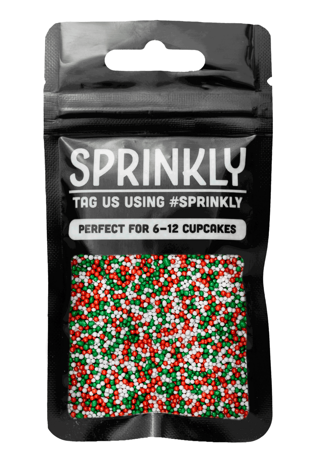 Glimmer 100's & 1000's - Red, White & Green (No E171) Sprinkles SPRINKLY