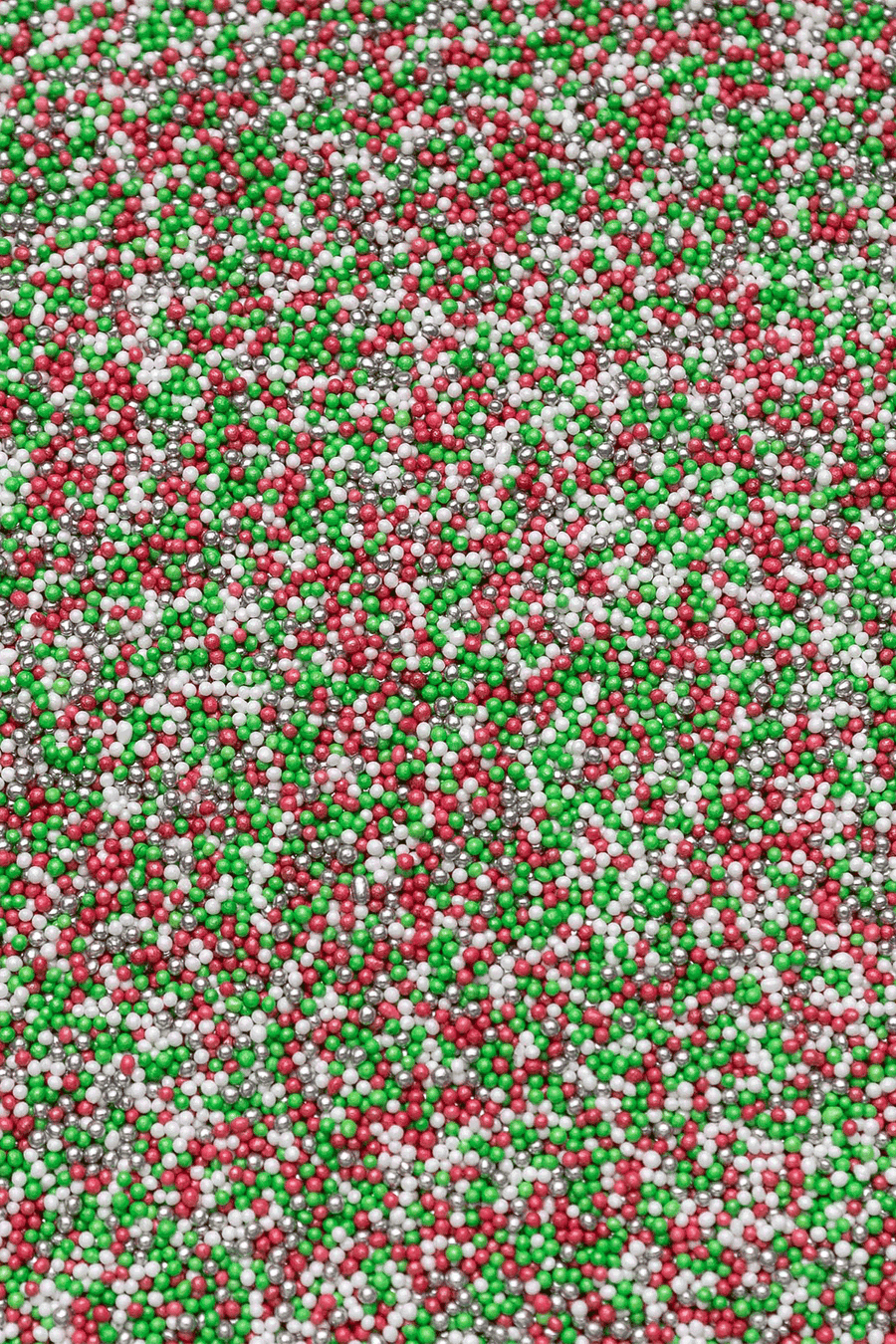 Glimmer 100's & 1000's - Red, White, Green & Silver Sprinkles Sprinkly