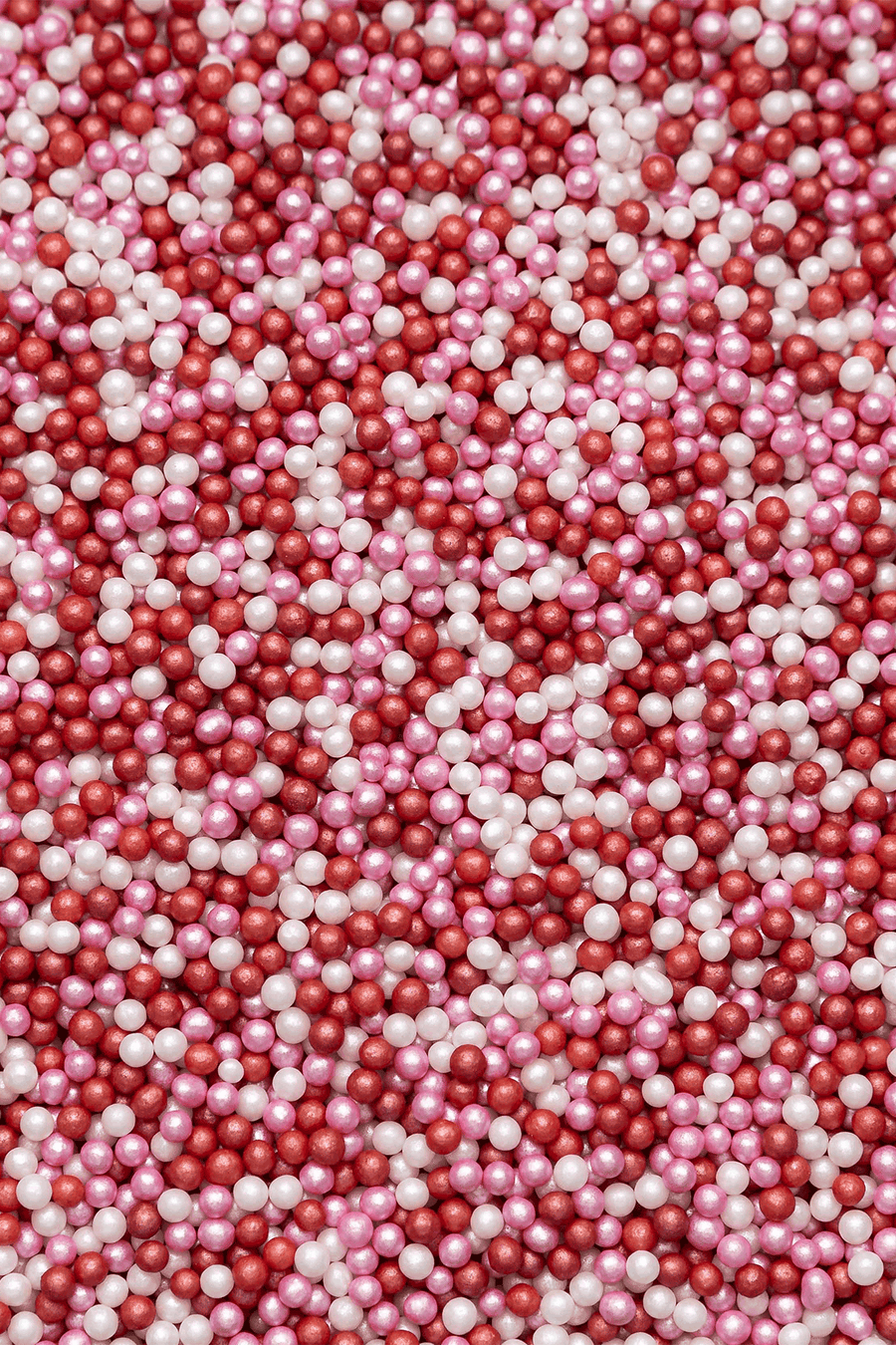 Glimmer Pearls - Pink, White & Red (Valentines Mix) Sprinkles SPRINKLY