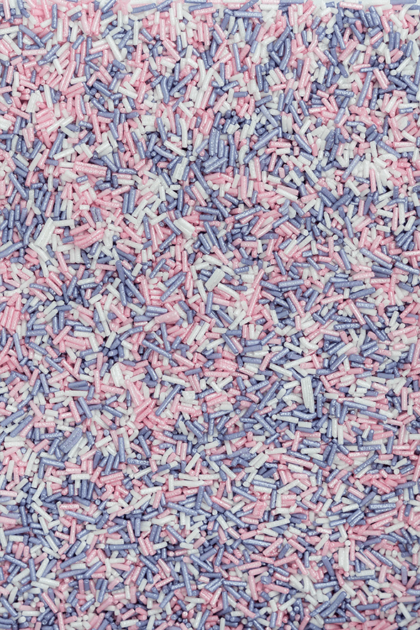 Glimmer Strands - Pink, White & Violet Sprinkles SPRINKLY