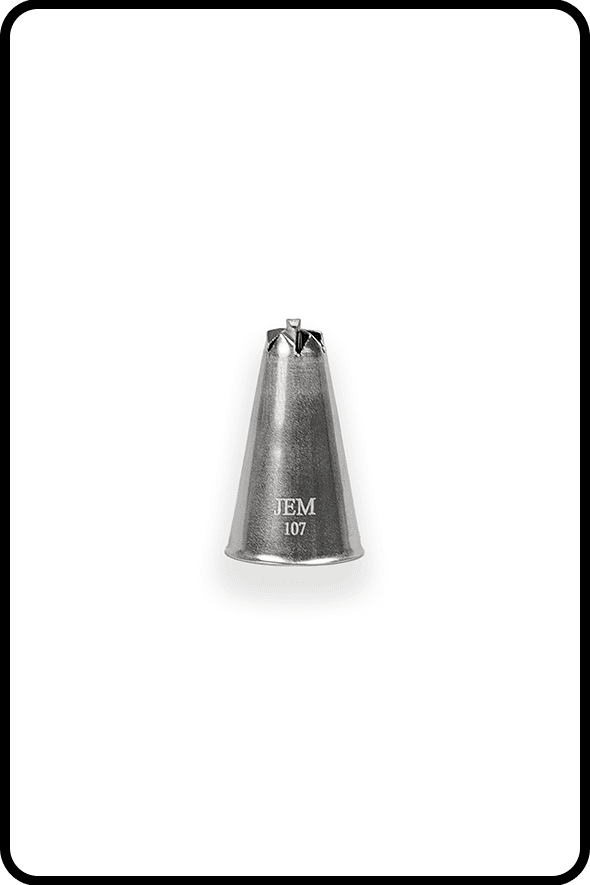 JEM Nozzle, Loose - Drop Flower #107 Piping Nozzle JEM
