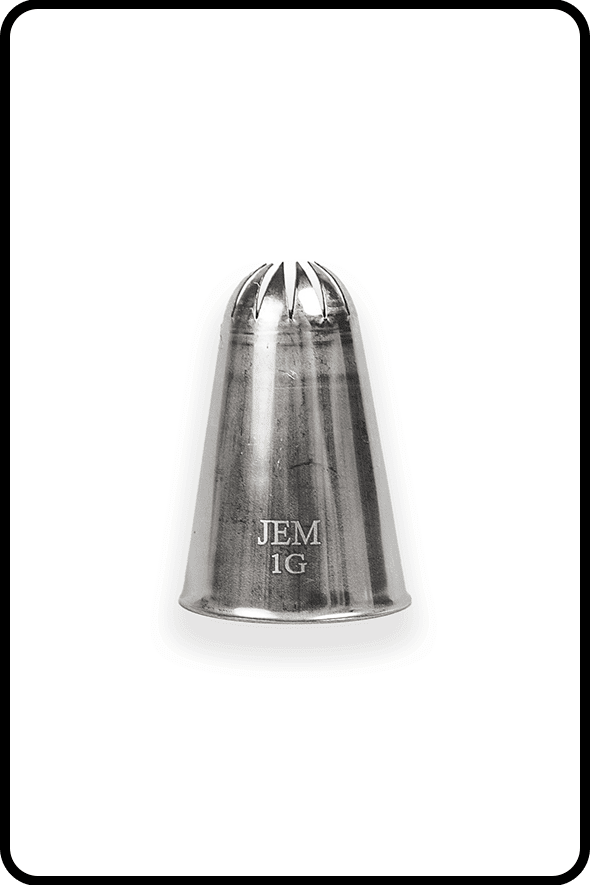 JEM Nozzle, Loose - Drop Flower #1G Piping Nozzle JEM