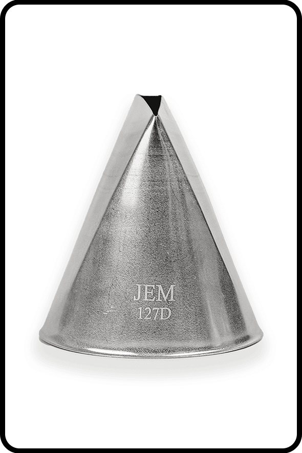 JEM Nozzle, Loose - Giant Rose / Petal / Ruffle #127D Piping Nozzle JEM