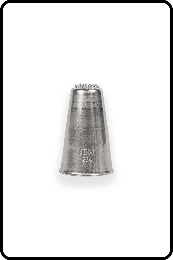 JEM - Piping Nozzle - #234 Large Hair/Grass (Serrated) Piping Nozzle JEM
