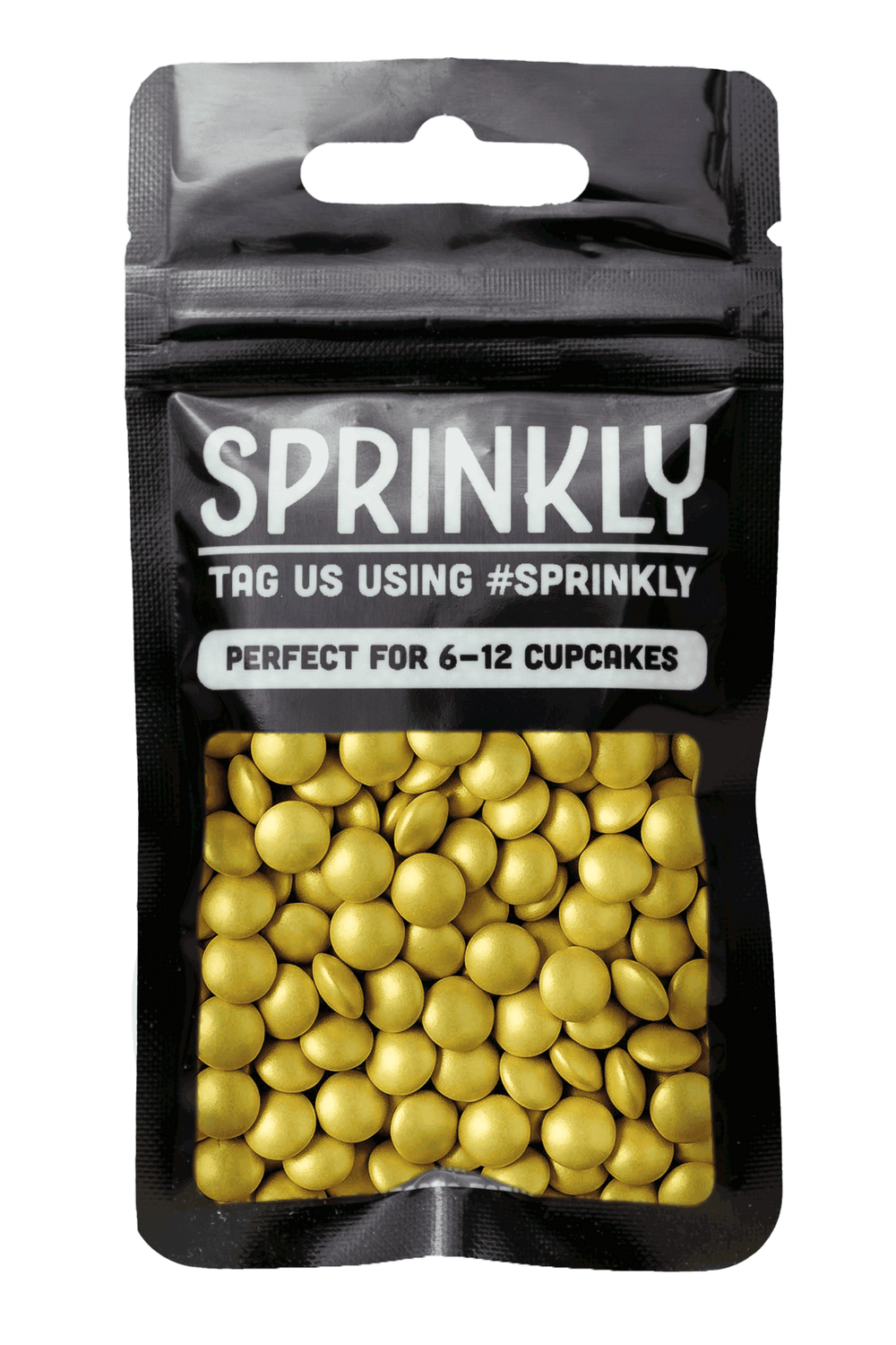 Mini Chocolate Beans - Glimmer Gold Sprinkles Sprinkly 30g Sample Packet