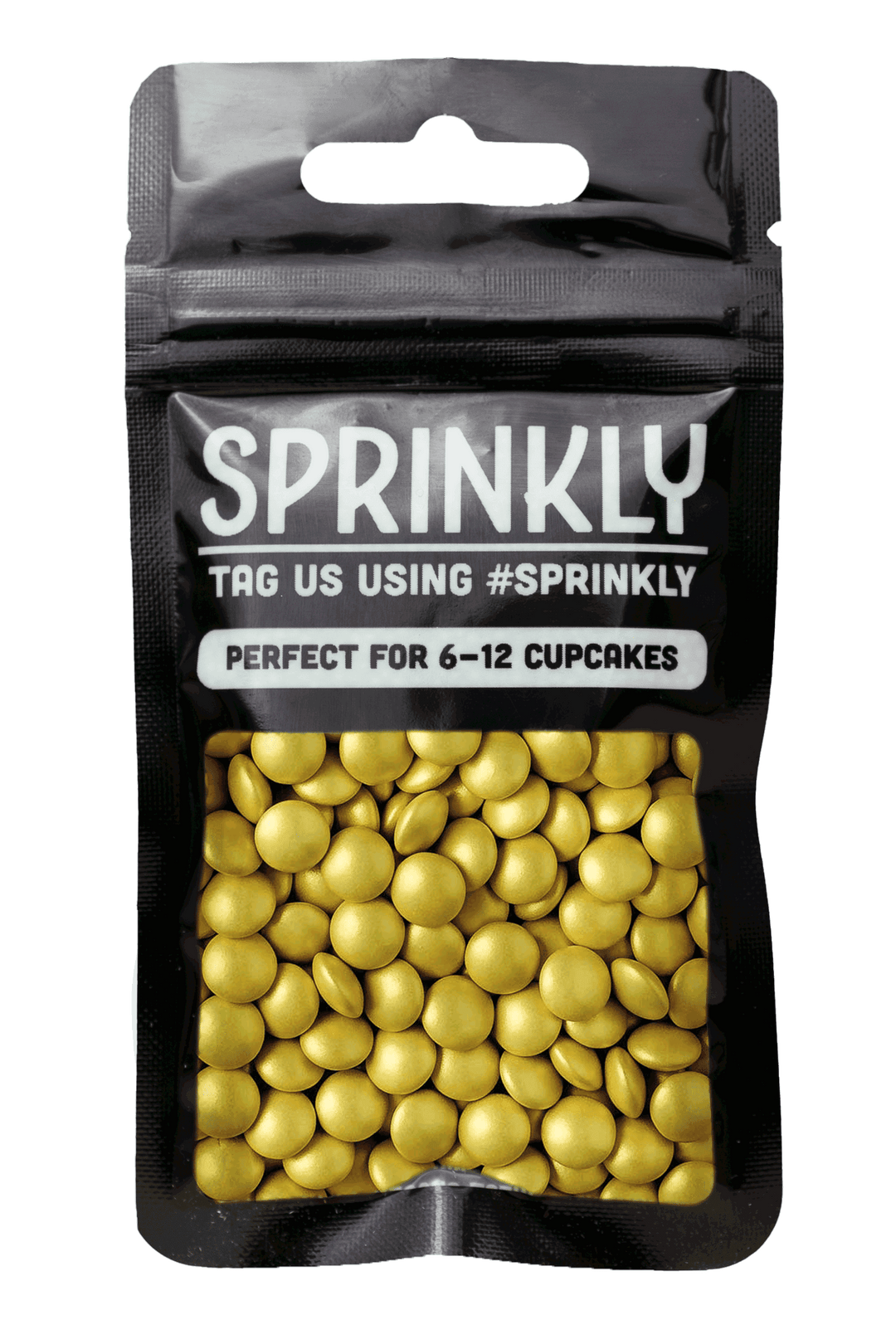 Mini Chocolate Beans - Glimmer Gold Sprinkles Sprinkly 30g Sample Packet