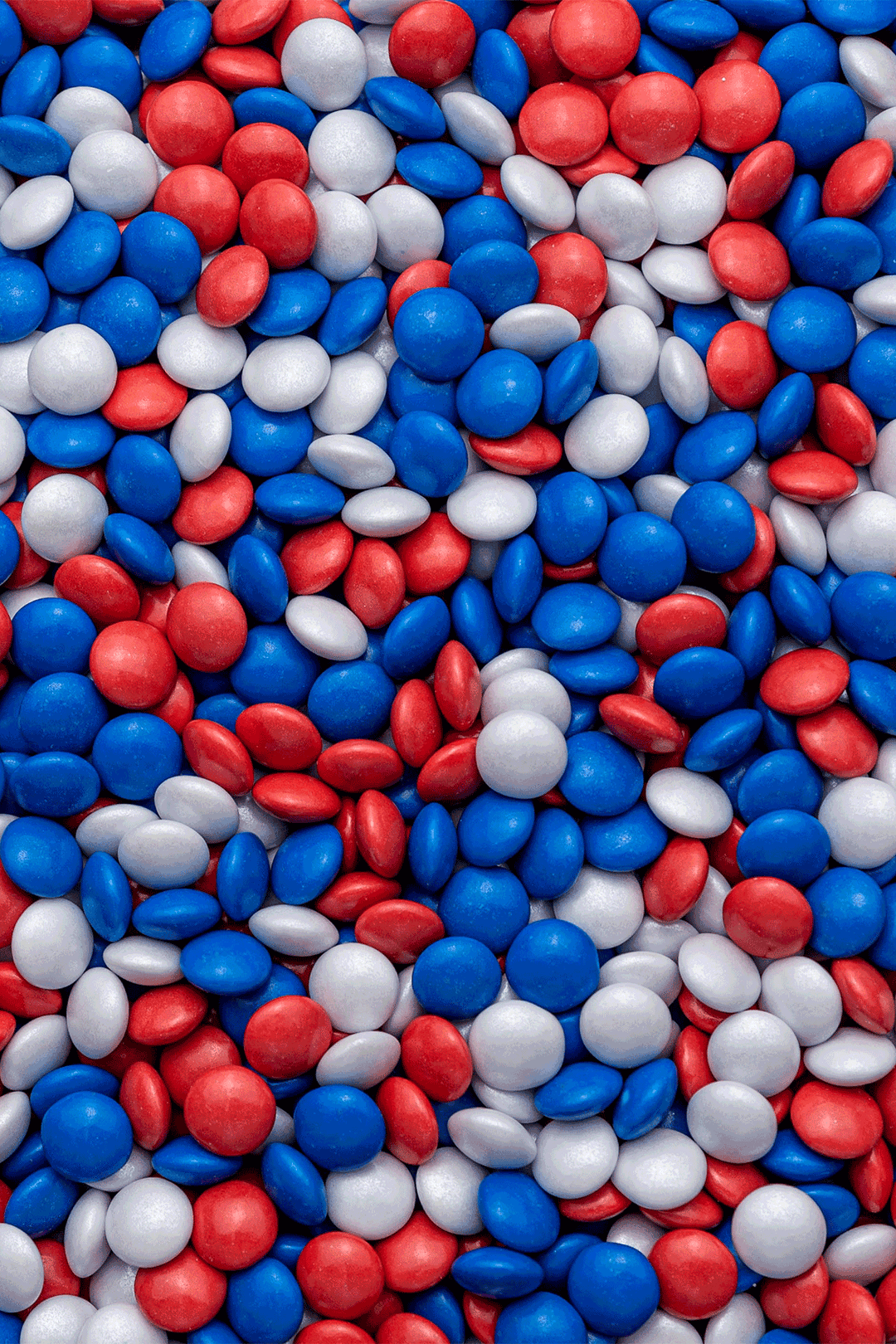 Mini Chocolate Beans - Red, White & Blue Sprinkles Sprinkly