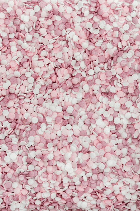 Natural Confetti - Pink, White & Violet Sprinkles SPRINKLY