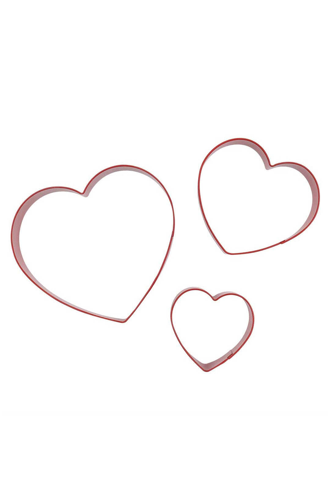 PME Valentine’s Cookie Cutter Set of 3 - Hearts Cake Tool PME