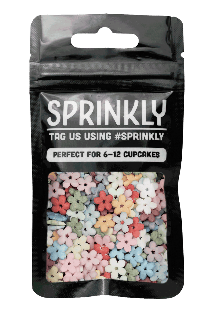 Sprinkle Shapes - Flowers - Organic Sprinkly 25g Sample Packet