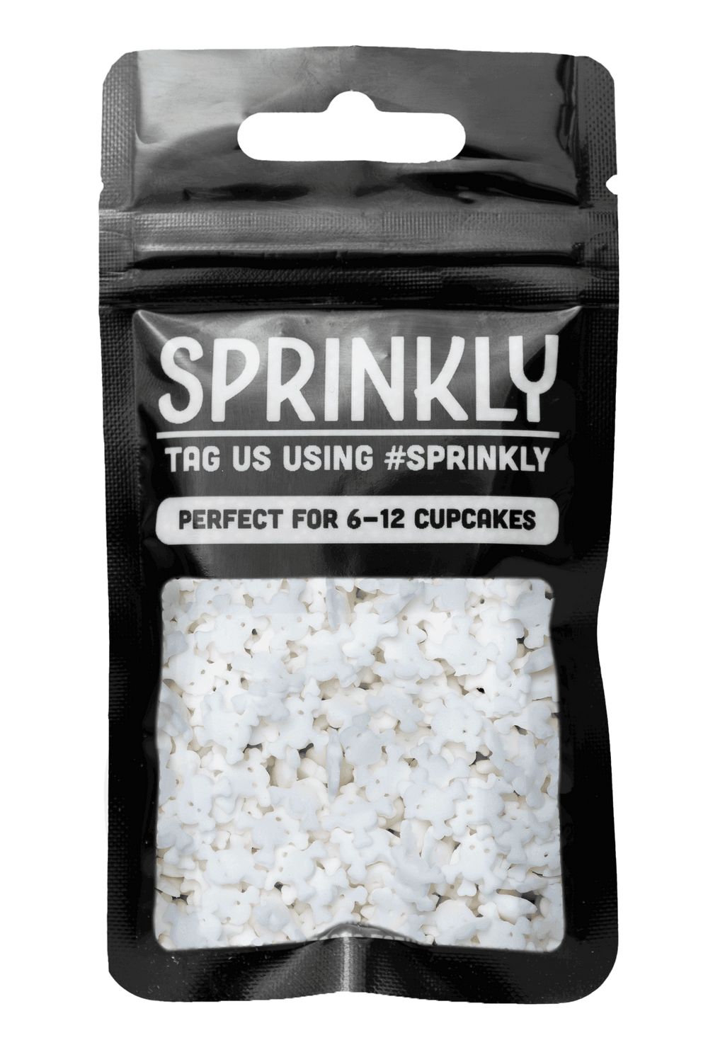 Sprinkle Shapes - Skulls (White) Sprinkly