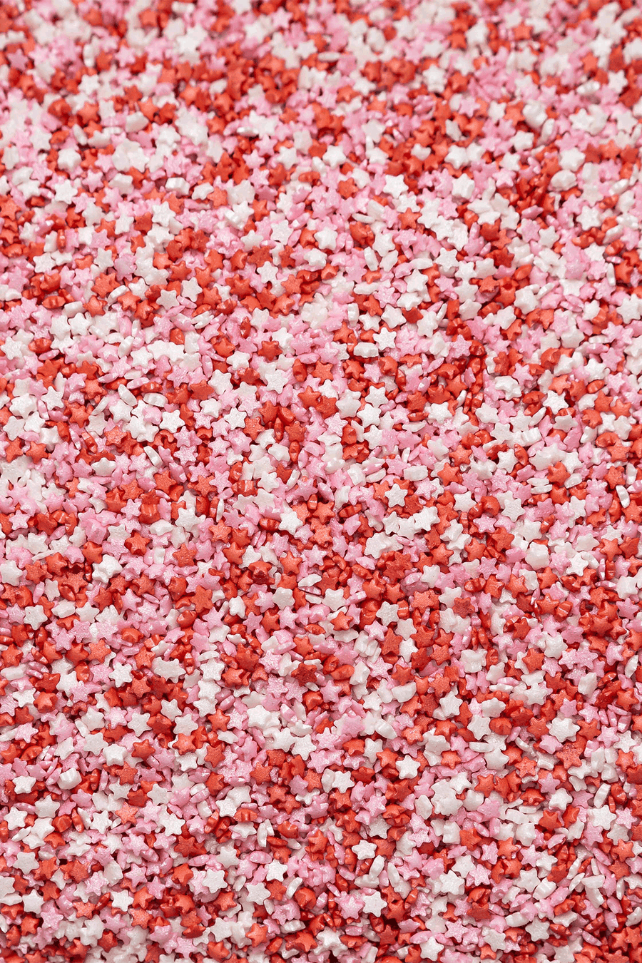 Stars - Pink, White & Red (Valentines Mix) Sprinkles SPRINKLY