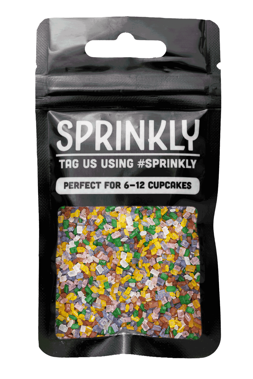 Sugar Crystals - Rainbow Sprinkles Sprinkly 30g Sample Packet