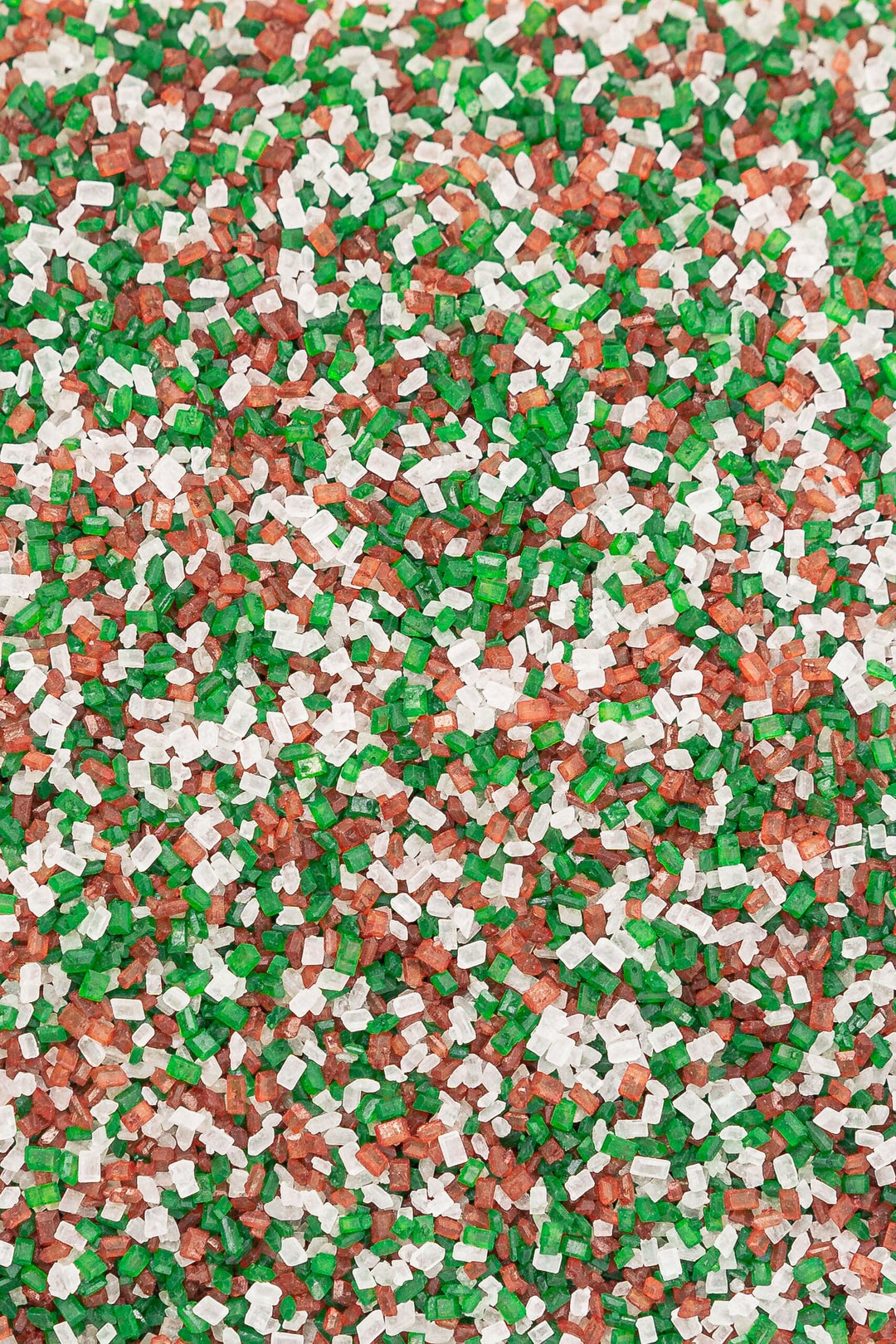 Sugar Crystals - Red, White & Green (Christmas) Sprinkles Sprinkly