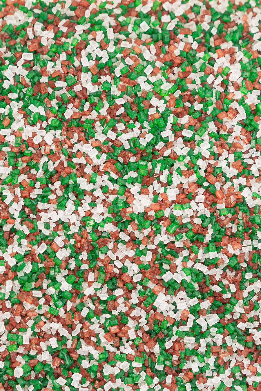 Sugar Crystals - Red, White & Green (Christmas) Sprinkles Sprinkly