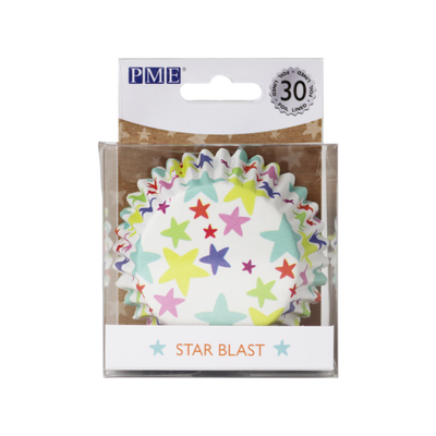 Cupcake Cases - Star Blast - 30 Pack - SimplyCakeCraft