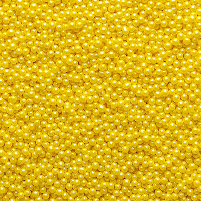 Glimmer Pearls - 3mm Yellow - SimplyCakeCraft