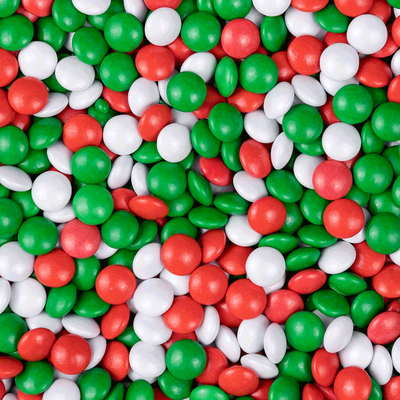 Red, White & Green Chocolate Beans - SimplyCakeCraft