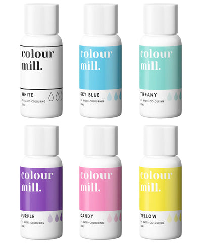 Colour Mill Oil Based Colouring - 20ml - 6 Pack - Rainbow Colour Mill 