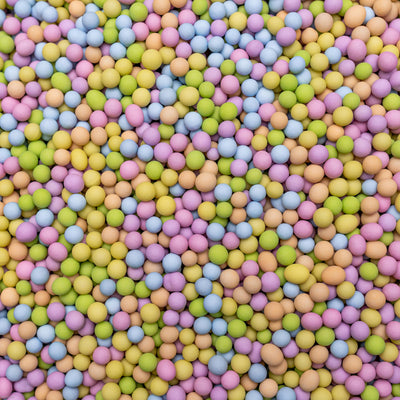 Matt Chocolate Balls - Pastel Mix - (Small/6mm) Sprinkles Sprinkly 