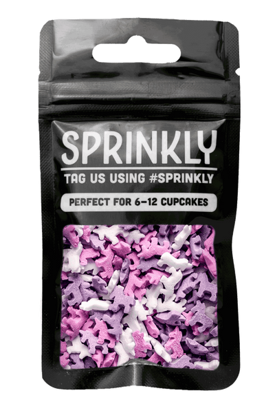 Sprinkle Shapes - Unicorn 🦄 (Pink, White, Lilac) - SimplyCakeCraft