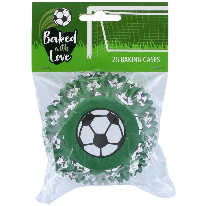 Football Themed Cupcake Baking Cases Foil Lined - SimplyCakeCraft