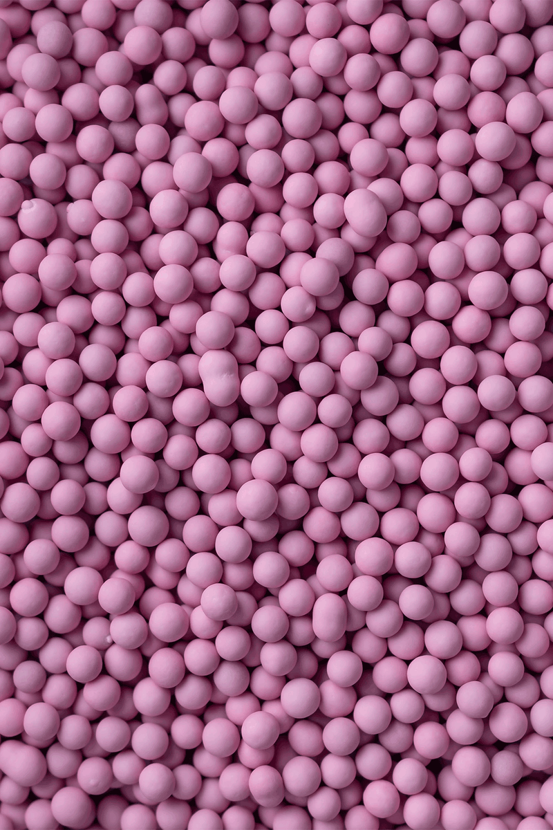 Matt Chocolate Balls - Pink - (Small/6mm) Sprinkles Sprinkly