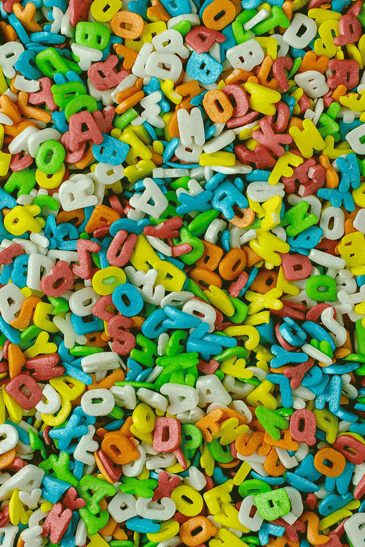 Sprinkle Shapes - Alphabet - 25g Sprinkly