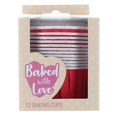Red Baking Cups 12 Pack Perfect For Your Cupcakes - SimplyCakeCraft