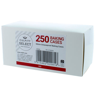 250 Bulk Trade Baking Cases - Red - SimplyCakeCraft