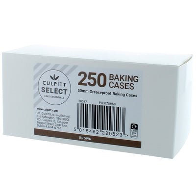 250 Bulk Trade Baking Cases - Brown - SimplyCakeCraft